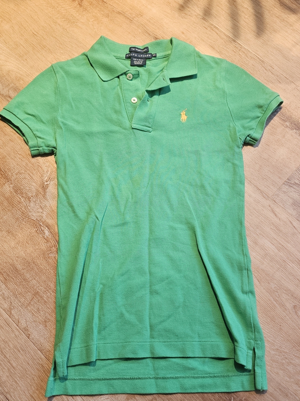 Ralph Lauren Bright Green Girls' Polo with Yellow Pony